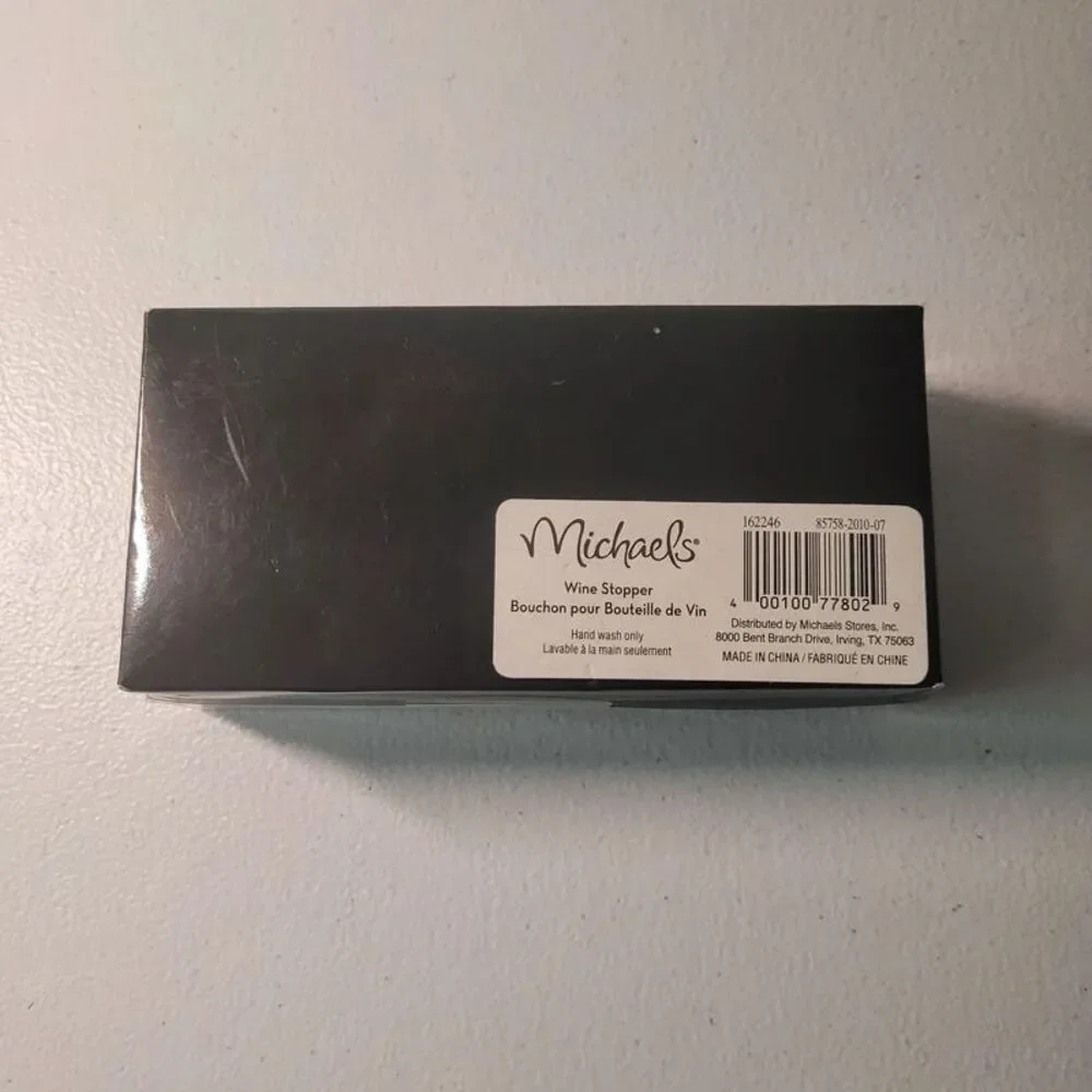 Michaels Initial “N” Wine Stopper|Monogram Bottle Stopper|Giftable Bar Accessory